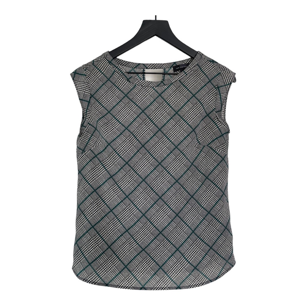 The Limited Black and White Plaid Top